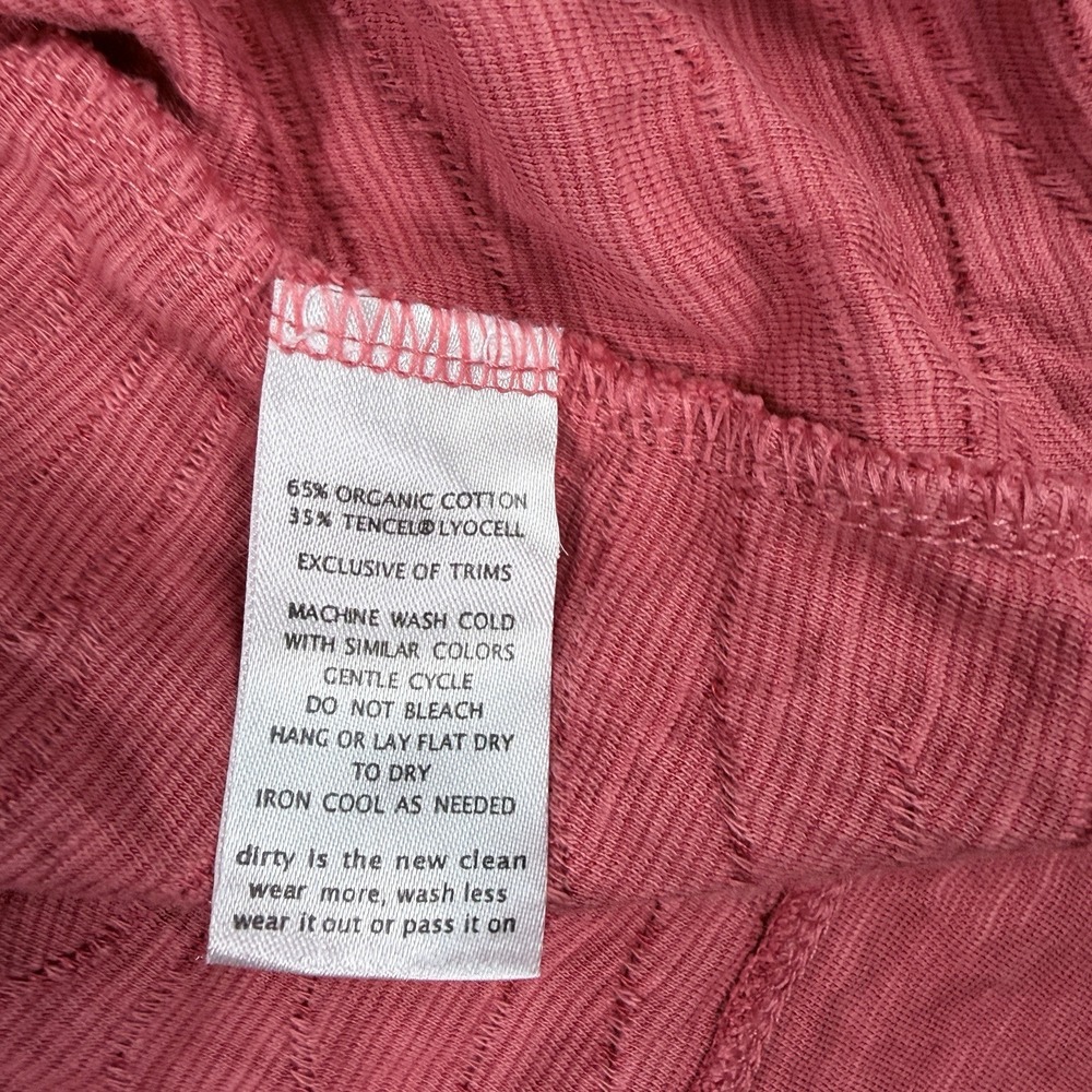 Toad and Co Tank Dress Samba Wave Sz S Clay Red Organic Cotton Stretch Comfy - Picture 7 of 9